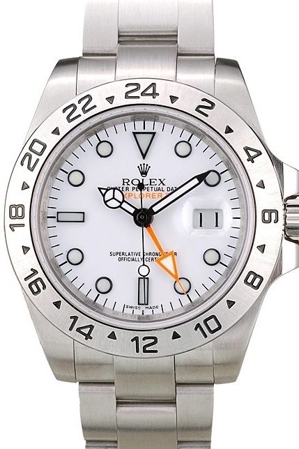Aaa replica watch White Explorer Steel Bezel Watch Stainless Rolex Dial 0611